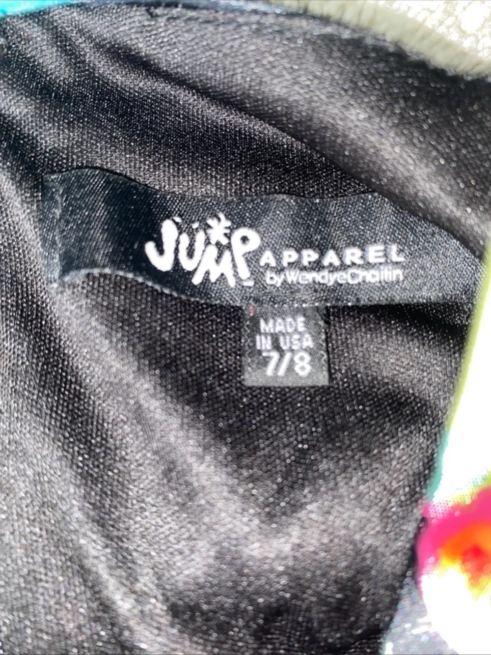 Jump Apparel Prom Gown  Dress 7/8 Black Floral Multi Colored - Picture 7 of 16